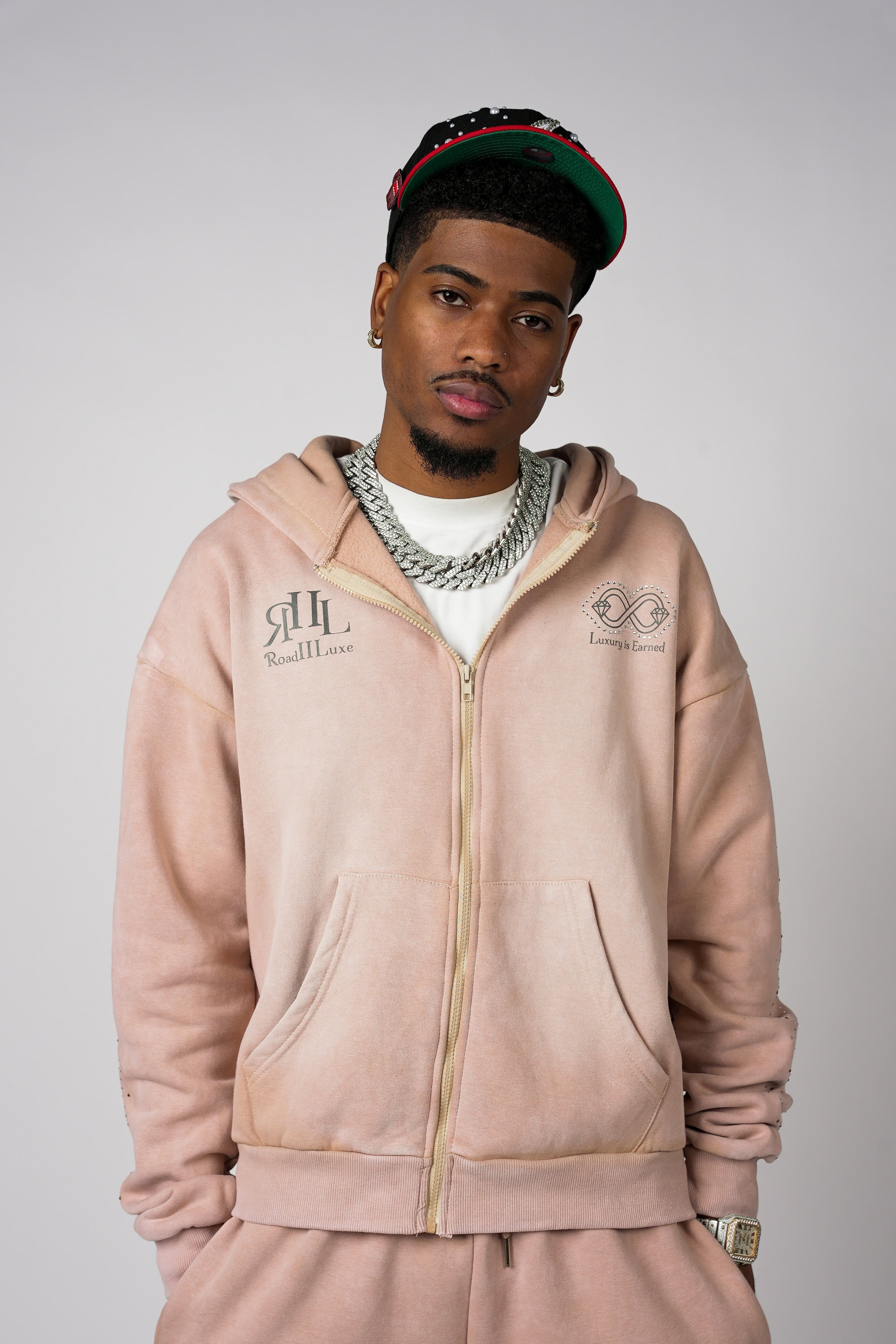 Golden Dust Zip-Up Hoodie