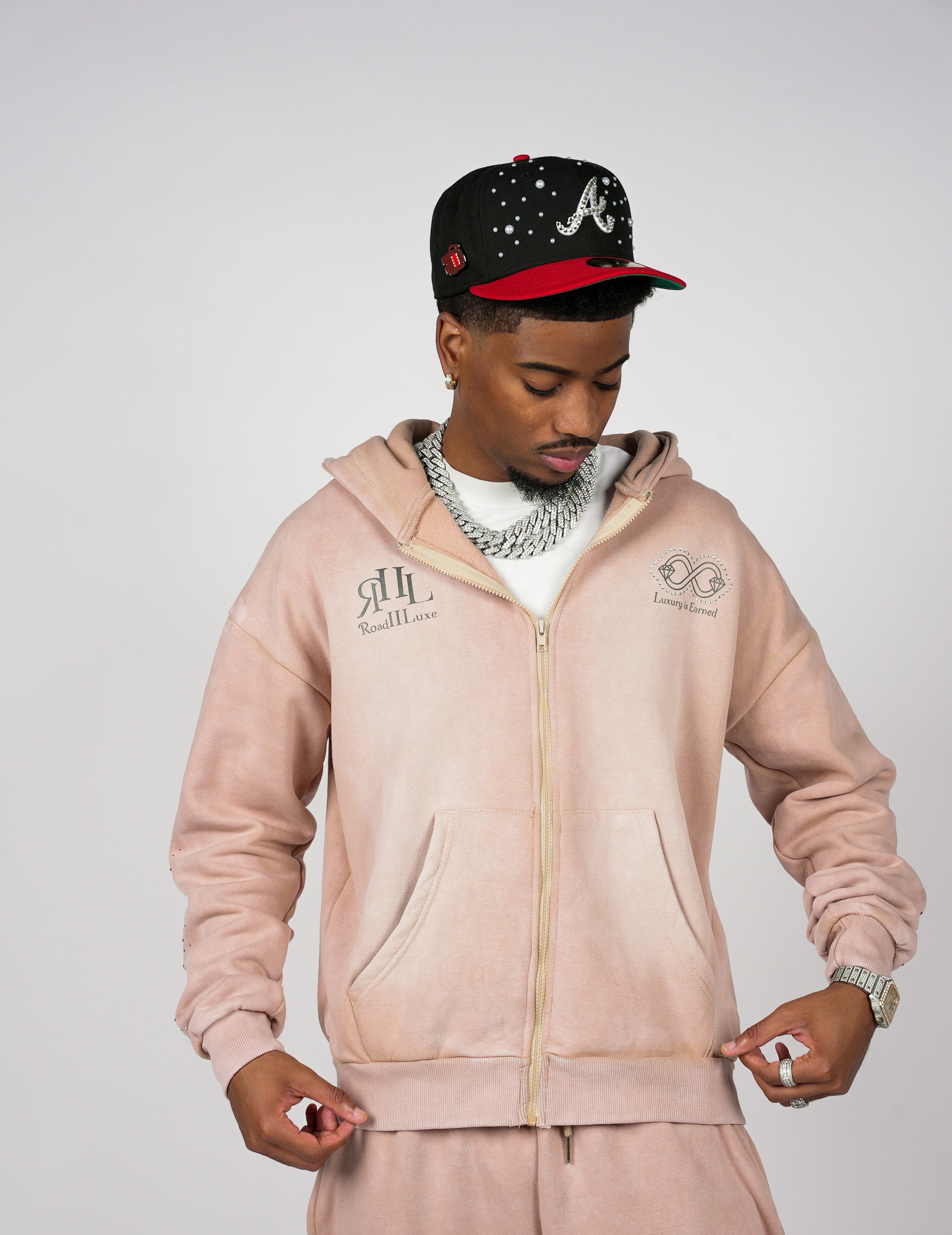 Golden Dust Zip-Up Hoodie