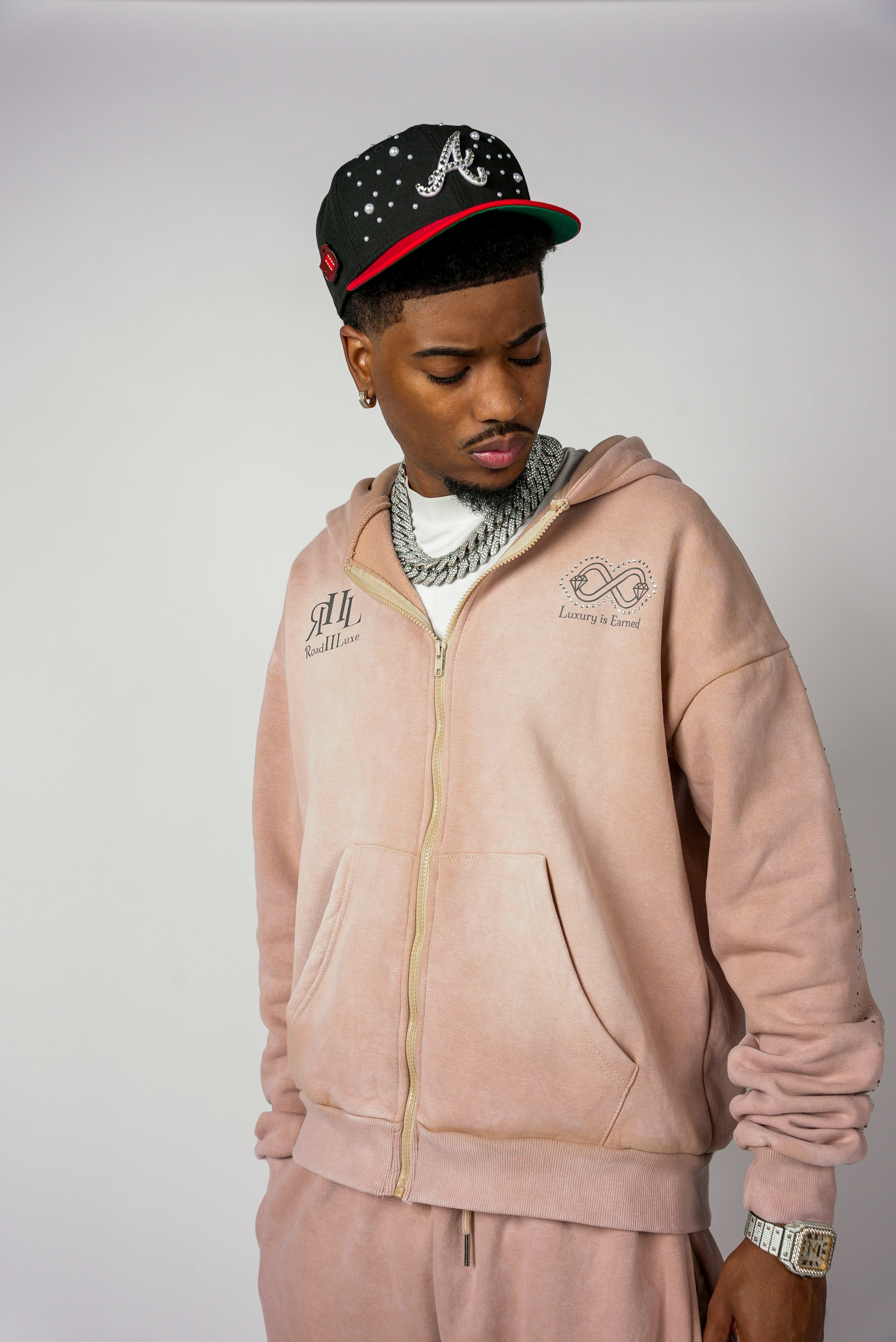 Golden Dust Zip-Up Hoodie