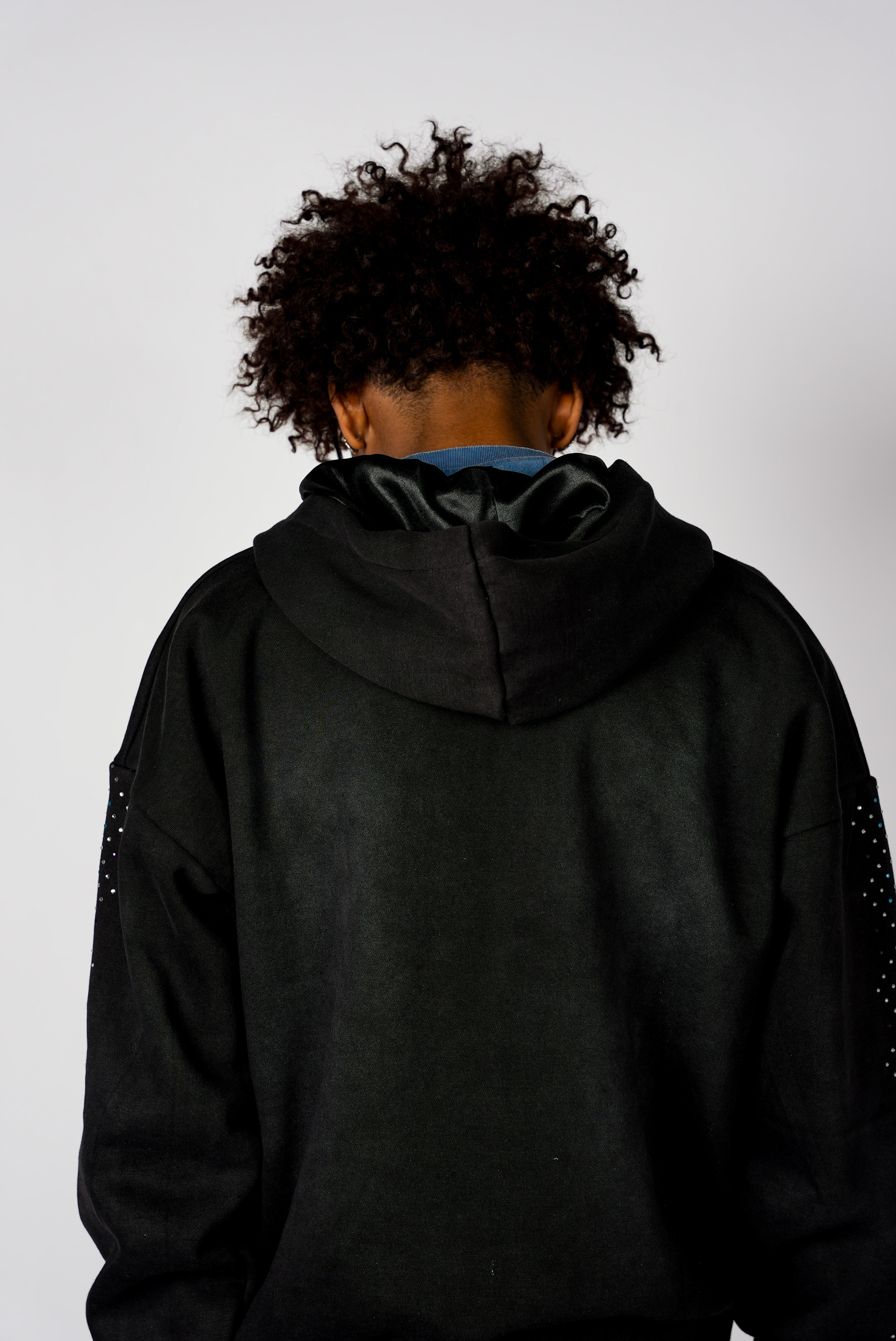 Noir Essence Zip-Up Hoodie