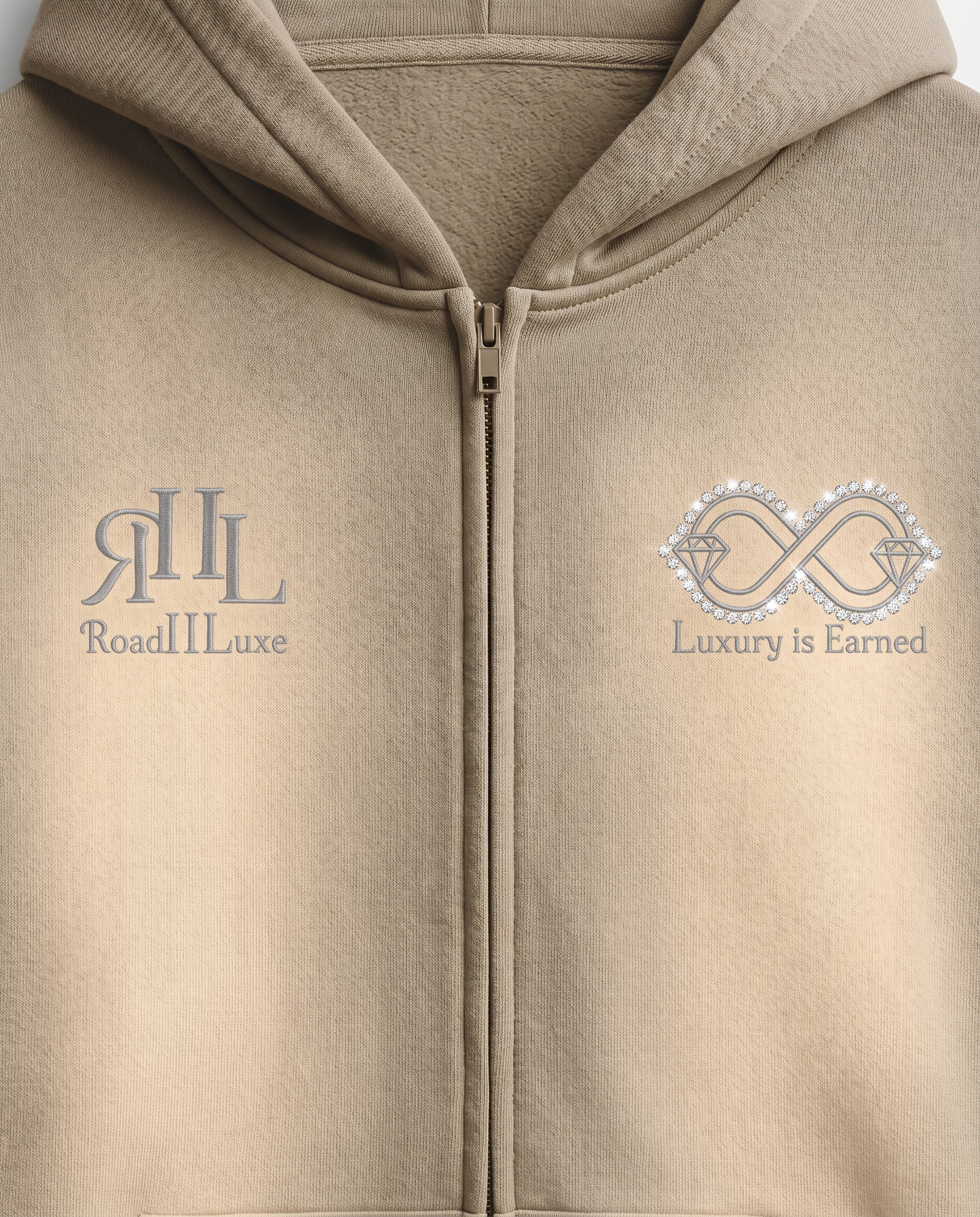 Golden Dust Zip-Up Hoodie