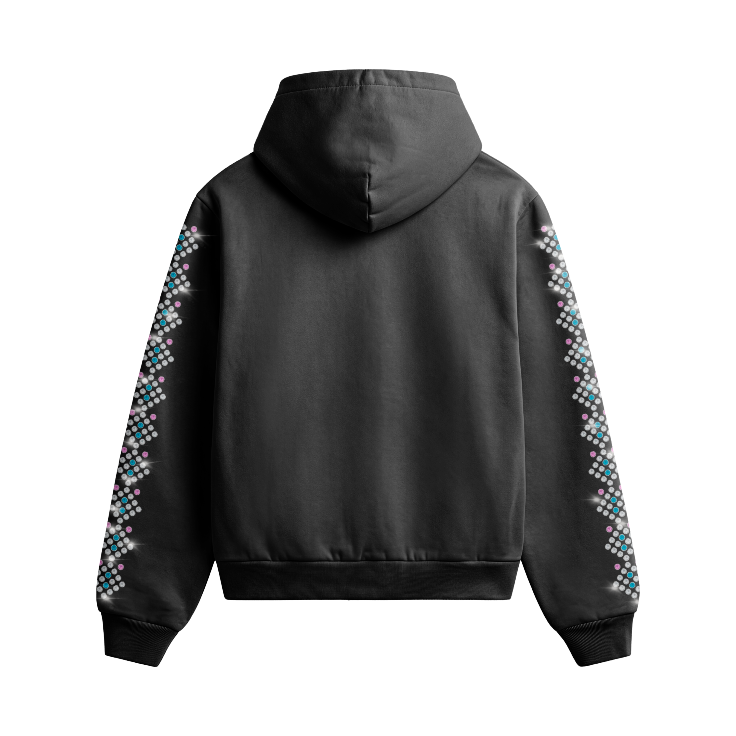 Noir Essence Zip-Up Hoodie